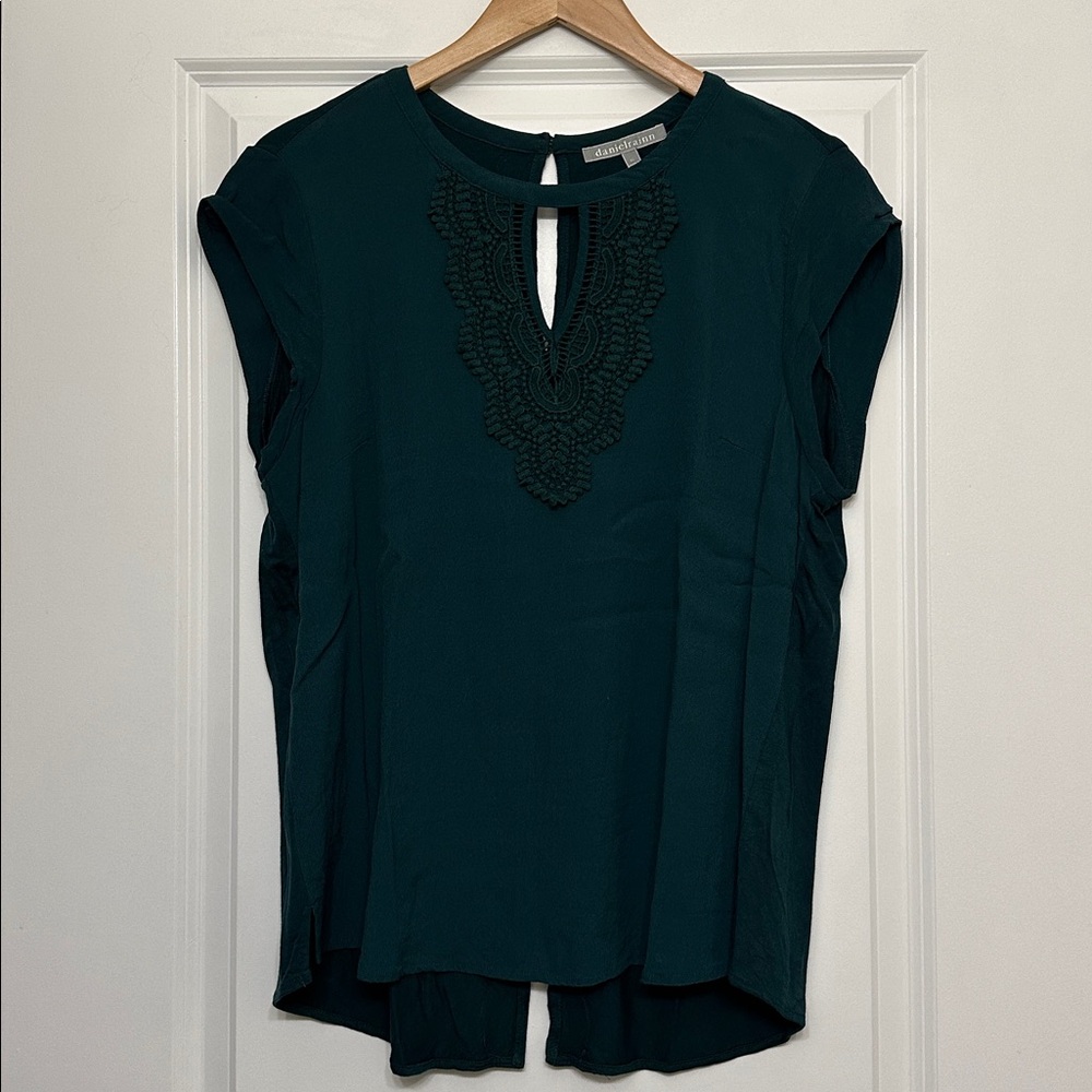 Women’s Forest Green Blouse by Daniel Rainn